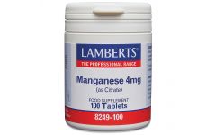 Lamberts Manganese Amino Acid Chelate 4mg 100 tablets