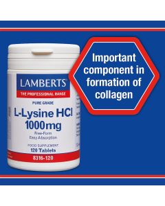 Lamberts L Lysine 1000mg
