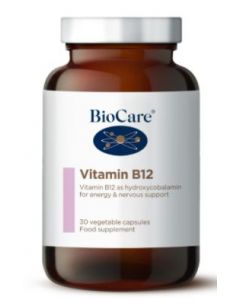 BioCare Vitamin B12 250mcg 30 Tablets