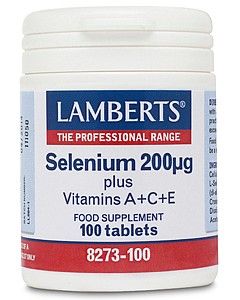 Lamberts Selenium plus A C E 200mcg 100 tablets