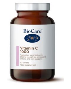 BioCare Vitamin C 1000mg (Magnesium Ascorbate Bilberry & Vitaflavan) 30 tabs