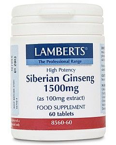 Lamberts Siberian Ginseng 1500mg 60 tablets