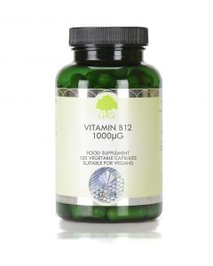G&G Vitamin B12 Methylcobalamin 1000µg 120 Capsules
